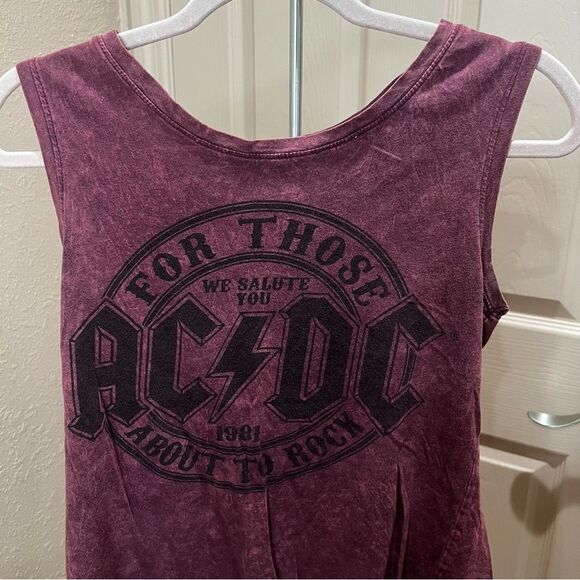 * AC/DC Graphic Stonewash Muscle Tee - Picture 5 of 13